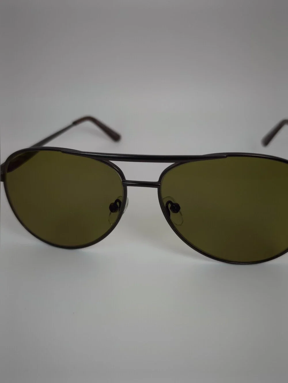 Discover.  Medium Aviator. Brown Temple Arm Sunglasses. A Smaller Frame.